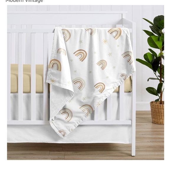 sweet jojo Other - Sweet Jojo rainbow baby crib set neutral